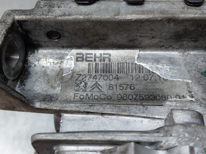 Recambio de enfriador egr para citroën c4 grand picasso exclusive referencia OEM IAM 9807593080  