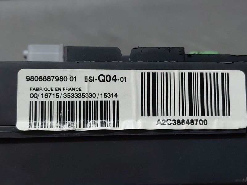 Recambio de caja reles / fusibles para citroën c4 grand picasso exclusive referencia OEM IAM 9806687980  