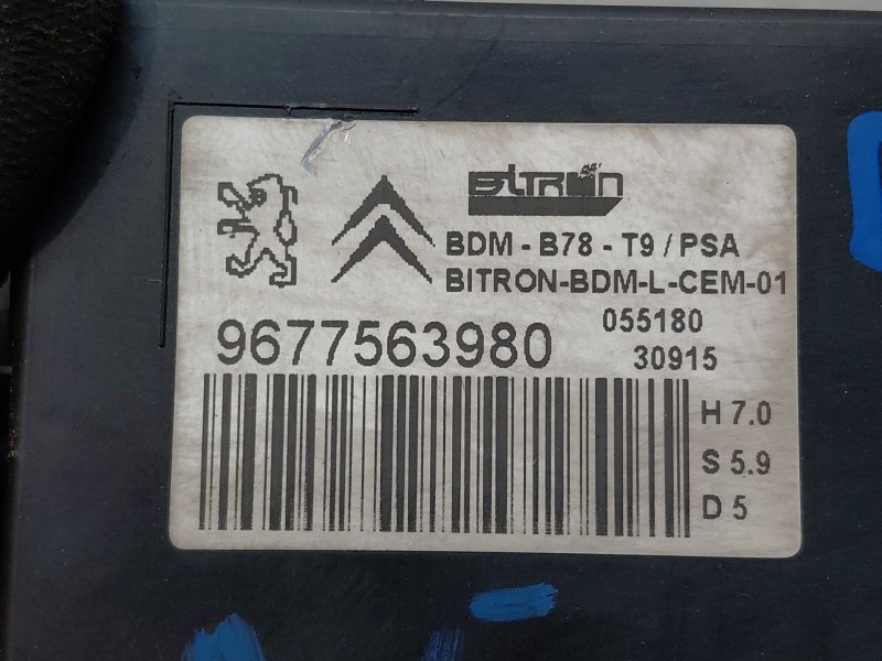 Recambio de modulo electronico para citroën c4 grand picasso exclusive referencia OEM IAM 9677563980  