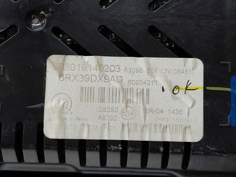 Recambio de cuadro instrumentos para jeep compass ii multiair referencia OEM IAM   