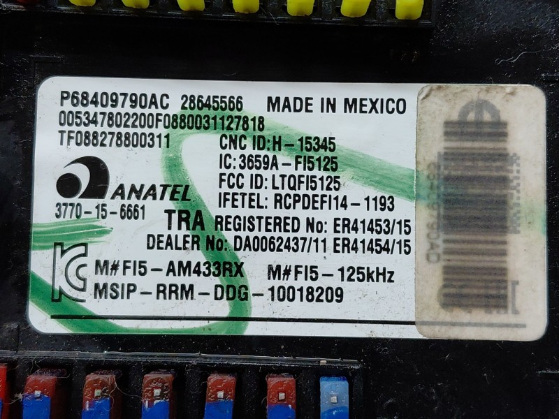 Recambio de modulo confort para jeep compass ii multiair referencia OEM IAM   