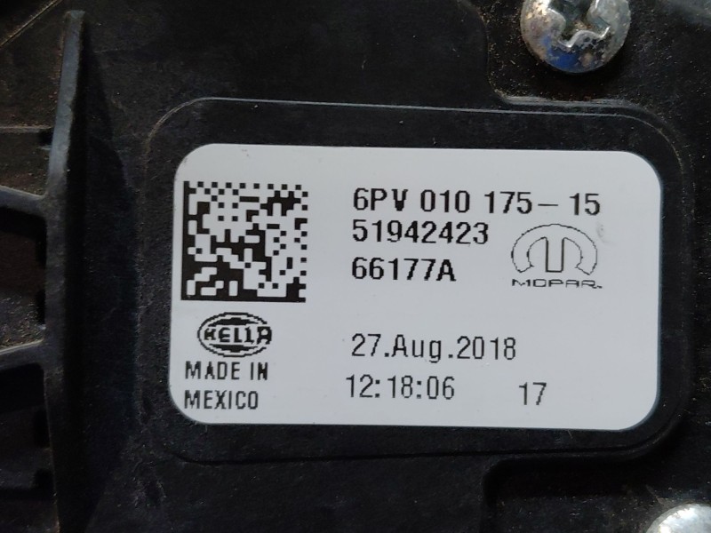 Recambio de pedal acelerador para jeep compass ii multiair referencia OEM IAM   