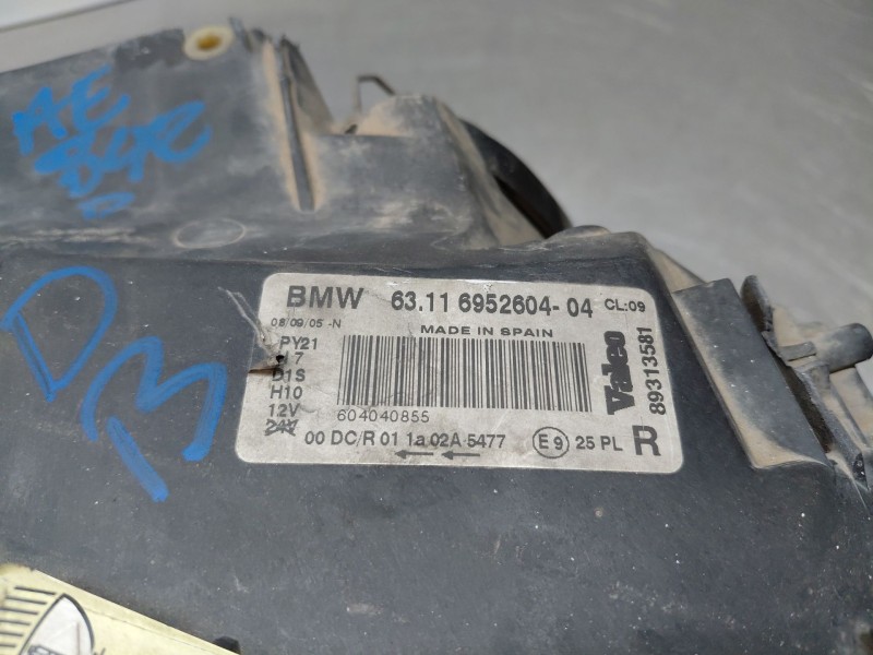 Recambio de faro derecho para bmw 1 (e87) 118 d referencia OEM IAM 63117181290 6311695260404 6311695260404