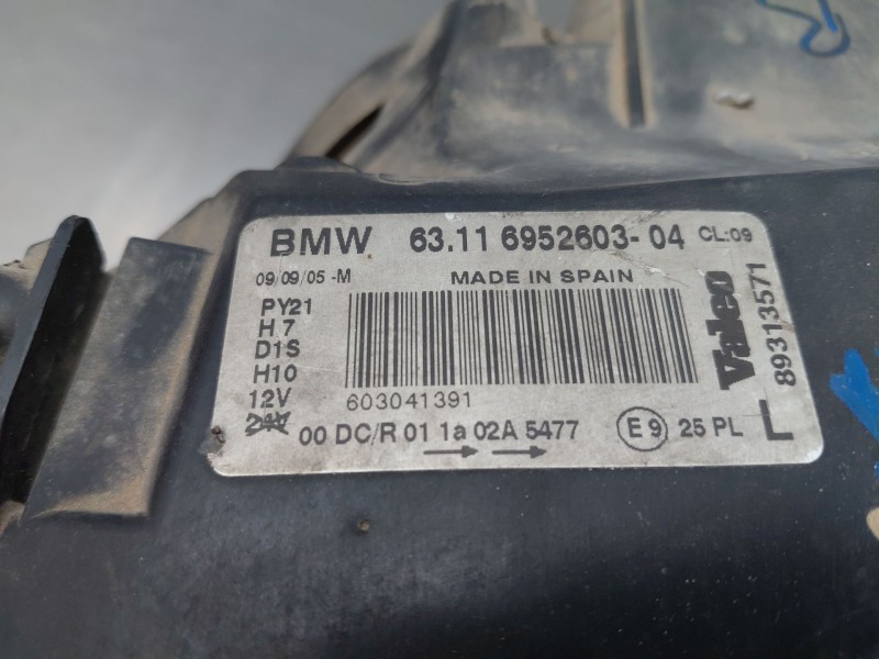 Recambio de faro izquierdo para bmw 1 (e87) 118 d referencia OEM IAM 63117181289 6311695260403 