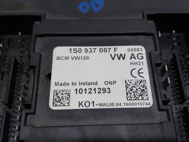 Recambio de modulo confort para volkswagen up! (122) high referencia OEM IAM 1S0937087F  