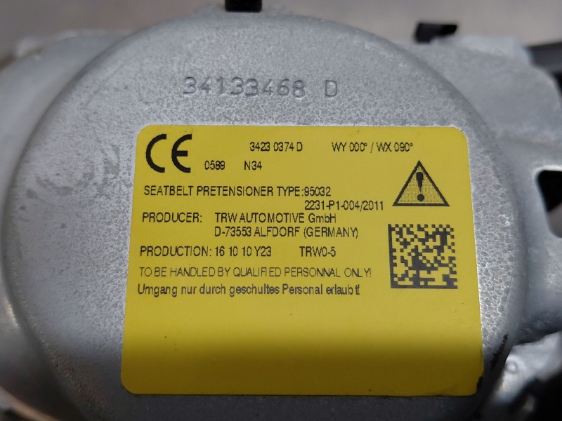 Recambio de cinturon seguridad trasero derecho para volkswagen tiguan (ad1, ax1) 1.4 tsi 4motion referencia OEM IAM 5NA857806DRA