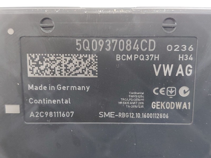 Recambio de modulo confort para volkswagen tiguan (ad1, ax1) 1.4 tsi 4motion referencia OEM IAM 5Q0937084CD  