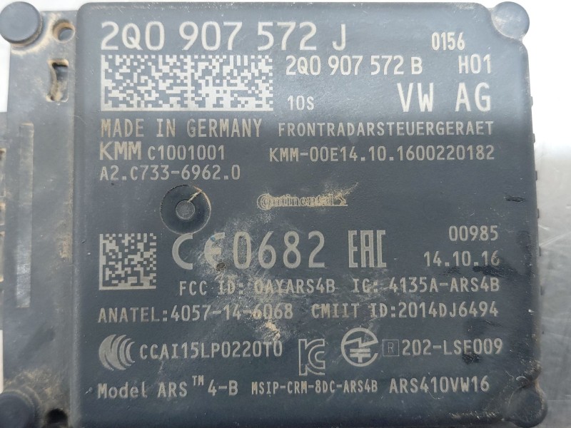 Recambio de sensor radar ( distronic ) para volkswagen tiguan (ad1, ax1) 1.4 tsi 4motion referencia OEM IAM 2Q0907572J  