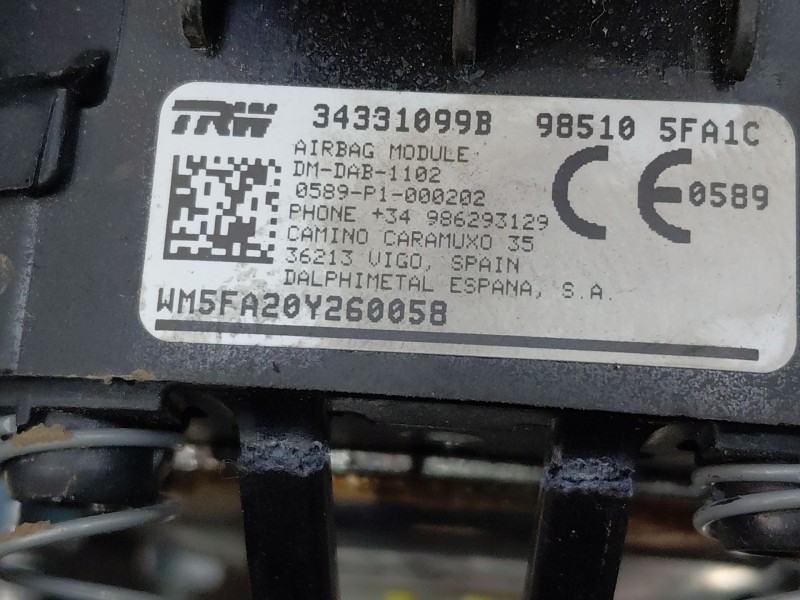 Recambio de kit airbag para nissan micra v (k14) acenta referencia OEM IAM   