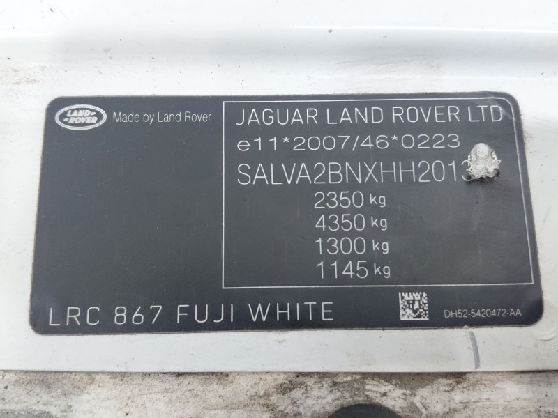 Recambio de panel frontal para land rover range rover evoque (l538) 2.0 d 4x4 referencia OEM IAM   