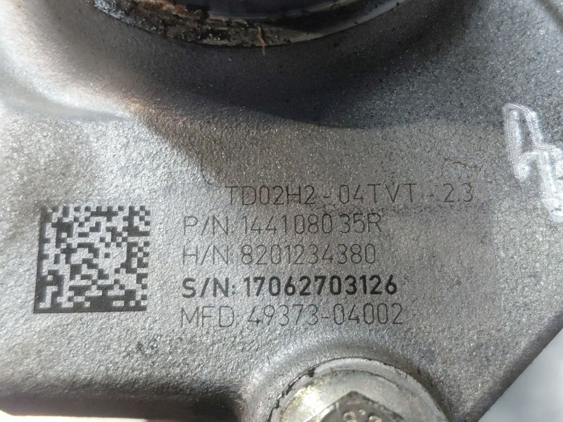 Recambio de turbocompresor para renault captur techno referencia OEM IAM 144108035R  