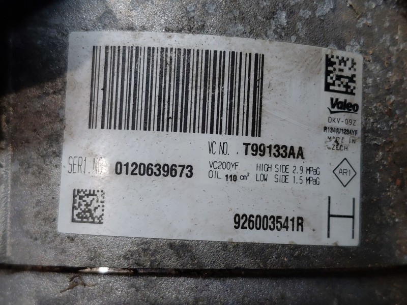 Recambio de compresor aire acondicionado para nissan micra v (k14) acenta referencia OEM IAM 926003541R  