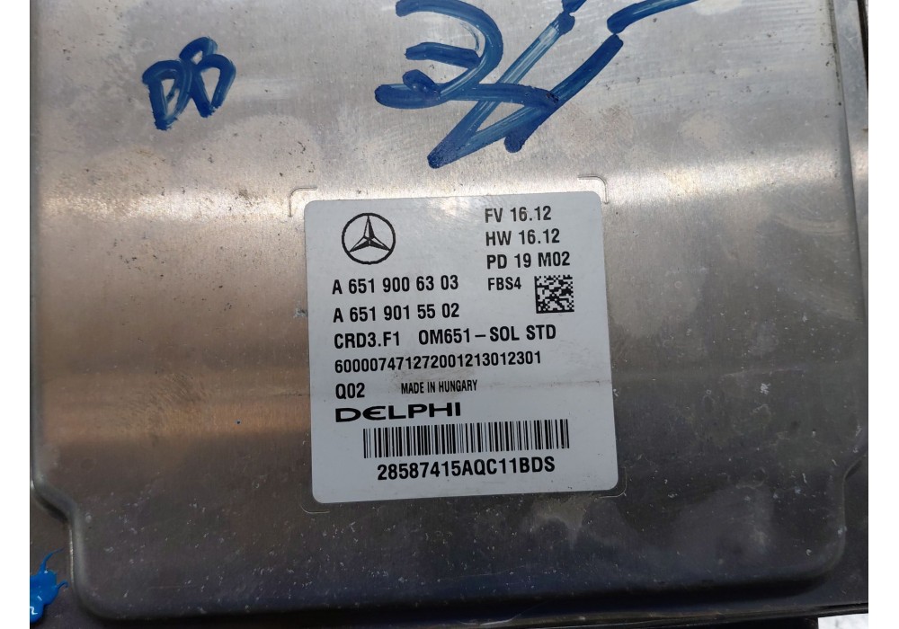 Recambio de centralita motor uce para mercedes-benz clase gla (w156) 200 d referencia OEM IAM A6519006303  
