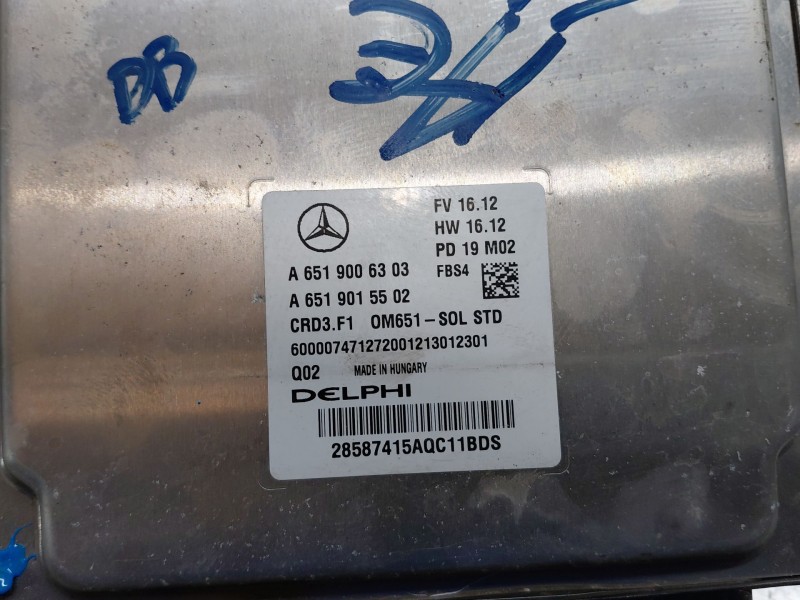Recambio de centralita motor uce para mercedes-benz clase gla (w156) 200 d referencia OEM IAM A6519006303  