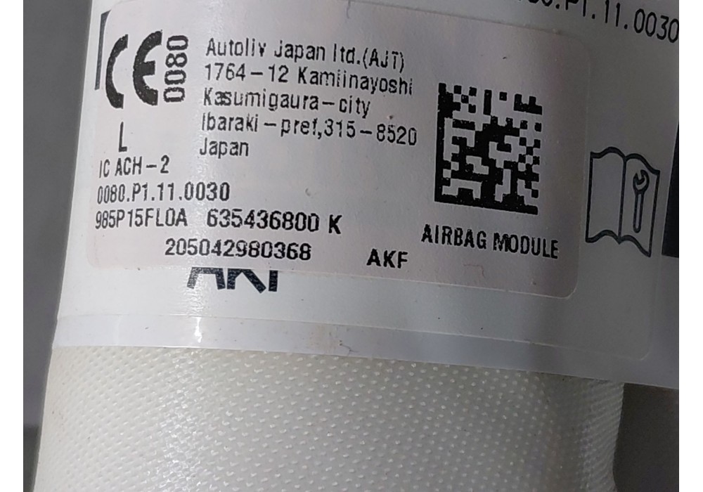 Recambio de airbag cortina delantero izquierdo para nissan micra v (k14) acenta referencia OEM IAM 985P15FL0A  