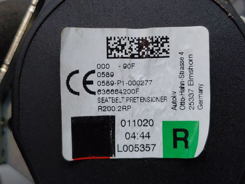 Recambio de cinturon seguridad trasero derecho para nissan micra v (k14) acenta referencia OEM IAM 888845FA0A  