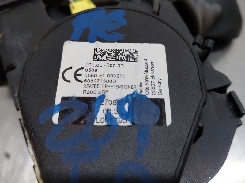 Recambio de cinturon seguridad trasero derecho para dacia duster (hm_) 1.0 lpg (hmmt) referencia OEM IAM 888405896R  
