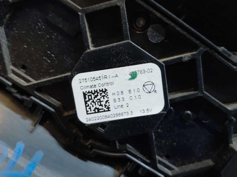 Recambio de mando climatizador para dacia duster (hm_) 1.0 lpg (hmmt) referencia OEM IAM 275105451R 283E83332R 