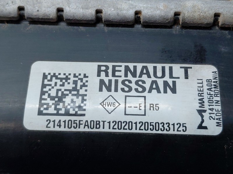 Recambio de radiador agua para nissan micra v (k14) acenta referencia OEM IAM 214105FA0B  