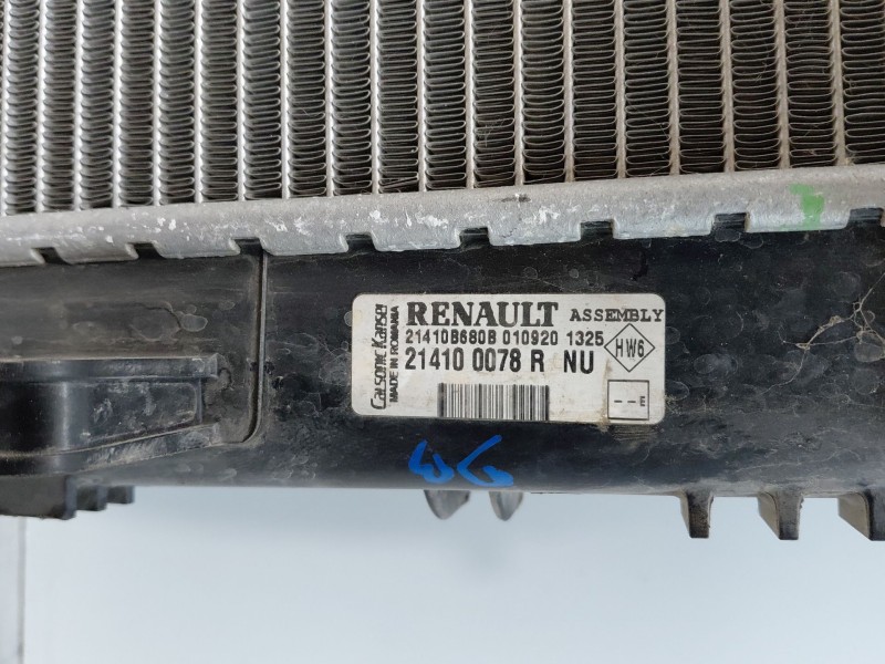 Recambio de radiador agua para dacia duster (hm_) 1.0 lpg (hmmt) referencia OEM IAM 214100078R  