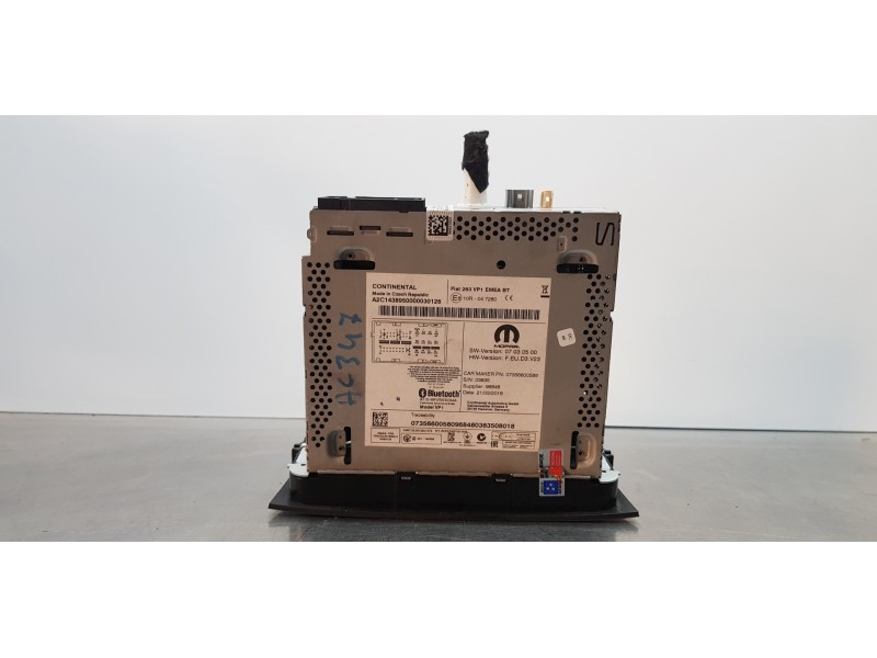 Recambio de sistema audio / radio cd para fiat doblo ii cargo (263) furgón base referencia OEM IAM 735660058 7356600580  Recambio de sistema audio / radio cd para fiat doblo ii cargo (263) furgón base referencia OEM IAM 735660058 7356600580