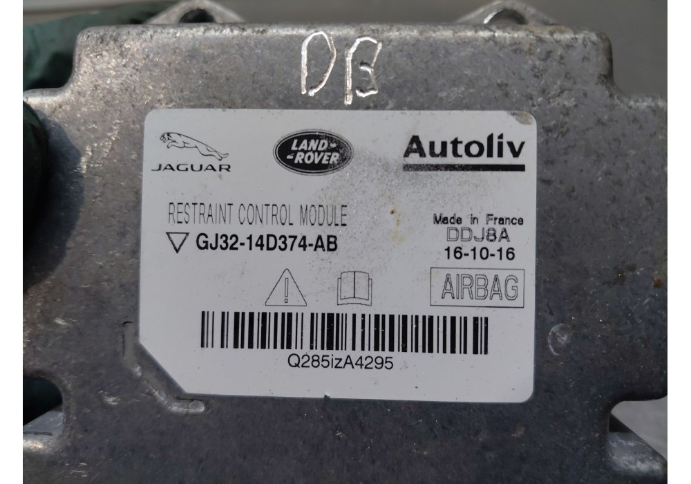 Recambio de centralita airbag para land rover range rover evoque (l538) 2.0 d 4x4 referencia OEM IAM GJ3214D374AB  