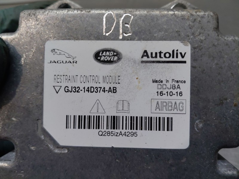 Recambio de centralita airbag para land rover range rover evoque (l538) 2.0 d 4x4 referencia OEM IAM GJ3214D374AB  