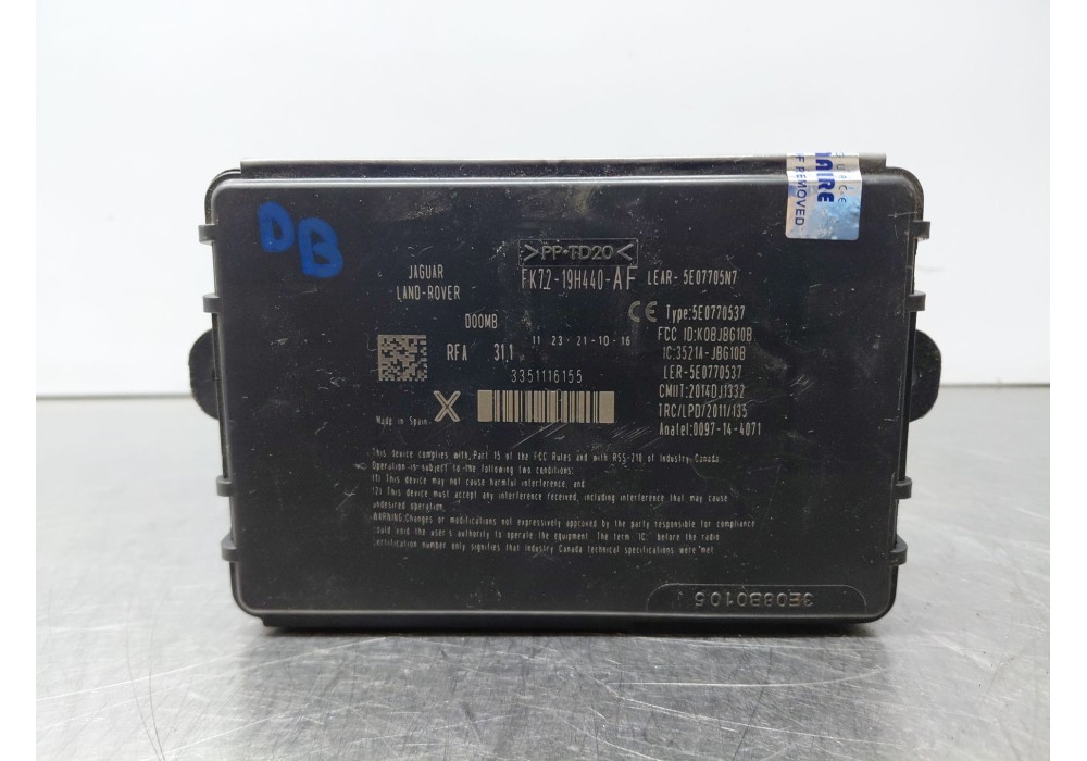 Recambio de modulo electronico para land rover range rover evoque (l538) 2.0 d 4x4 referencia OEM IAM   