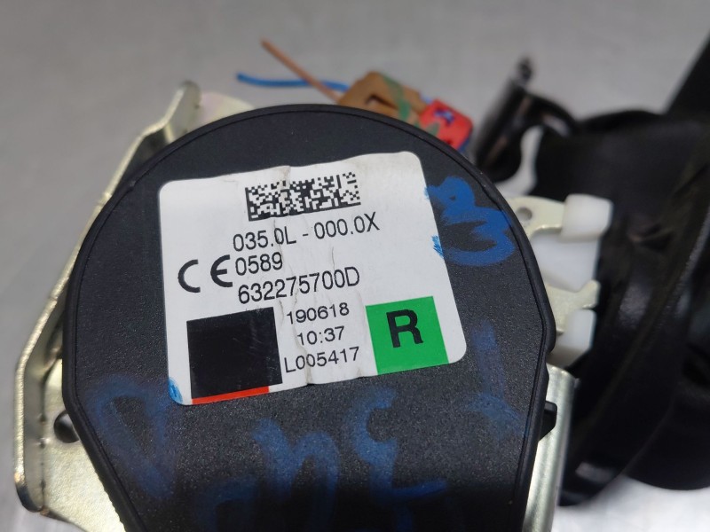 Recambio de cinturon seguridad trasero derecho para renault scenic iv intens referencia OEM IAM 888403599R  