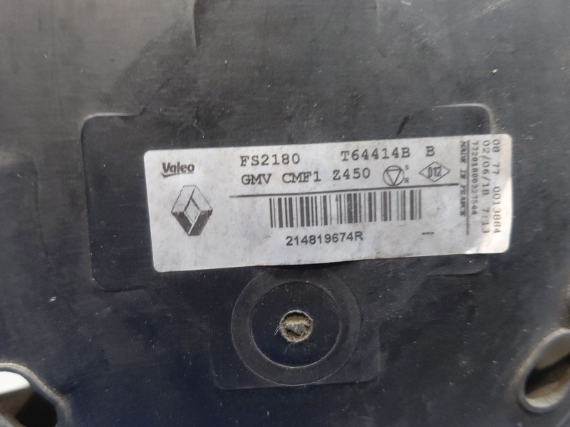 Recambio de electroventilador para renault scenic iv intens referencia OEM IAM 214819674R  