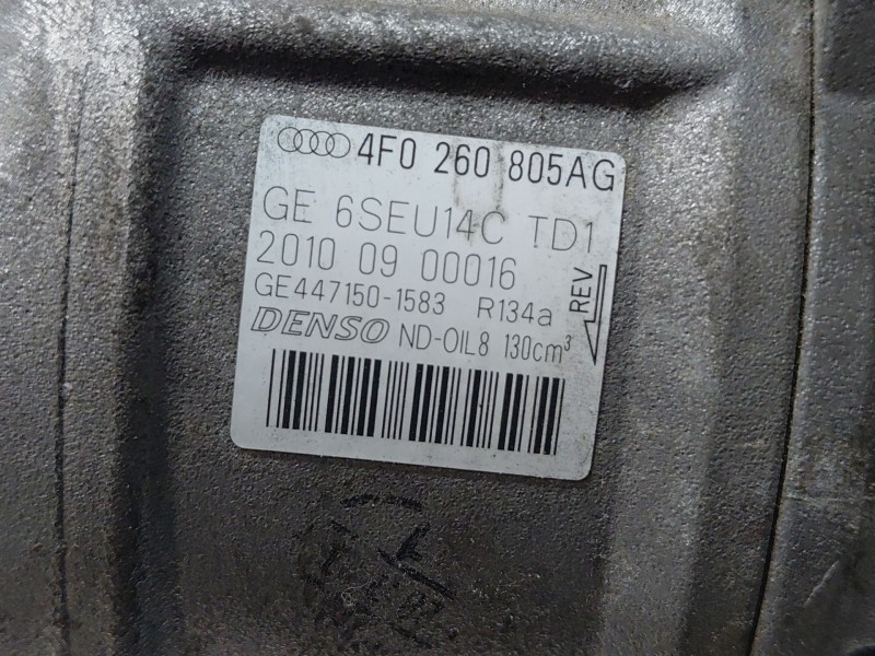 Recambio de compresor aire acondicionado para audi a6 c6 (4f2) 3.0 tdi quattro referencia OEM IAM 4F0260805AG  
