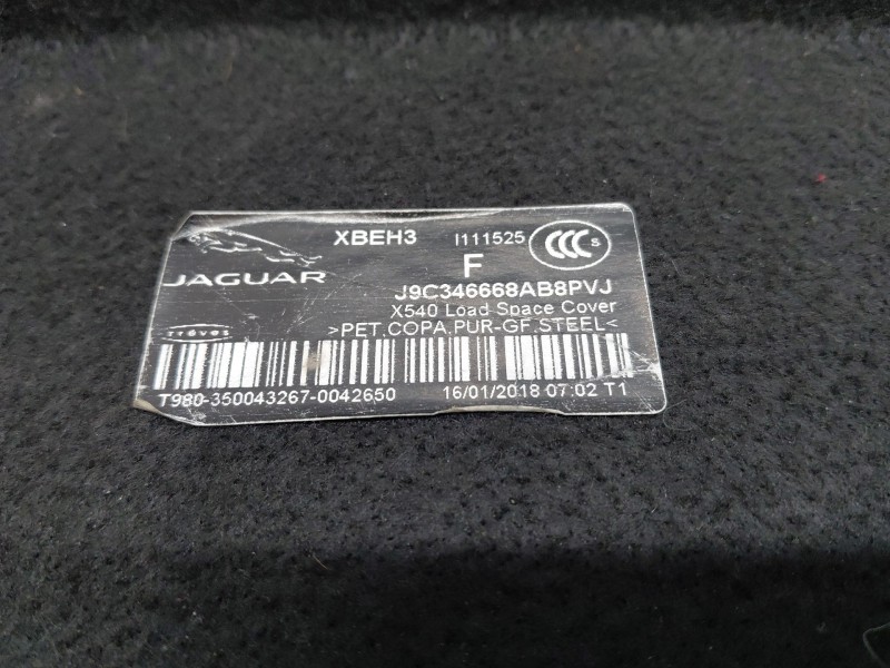 Recambio de bandeja trasera para jaguar e-pace (x540) 2.0 d150 awd referencia OEM IAM   