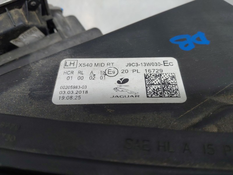 Recambio de faro izquierdo para jaguar e-pace (x540) 2.0 d150 awd referencia OEM IAM   