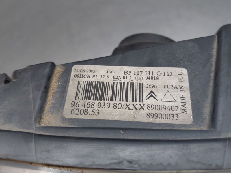 Recambio de faro izquierdo para citroën c4 coupé (la_) 1.6 16v referencia OEM IAM 6208L4 9646893980 