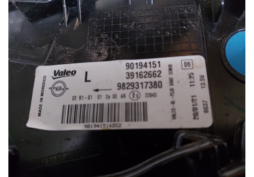 Recambio de piloto trasero izquierdo para opel corsa f (p2jo) 1.2 (68) referencia OEM IAM   