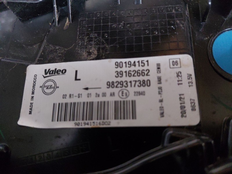 Recambio de piloto trasero izquierdo para opel corsa f (p2jo) 1.2 (68) referencia OEM IAM   