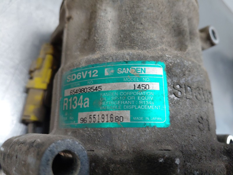 Recambio de compresor aire acondicionado para peugeot 1007 (km_) 1.4 hdi referencia OEM IAM 9655191680  