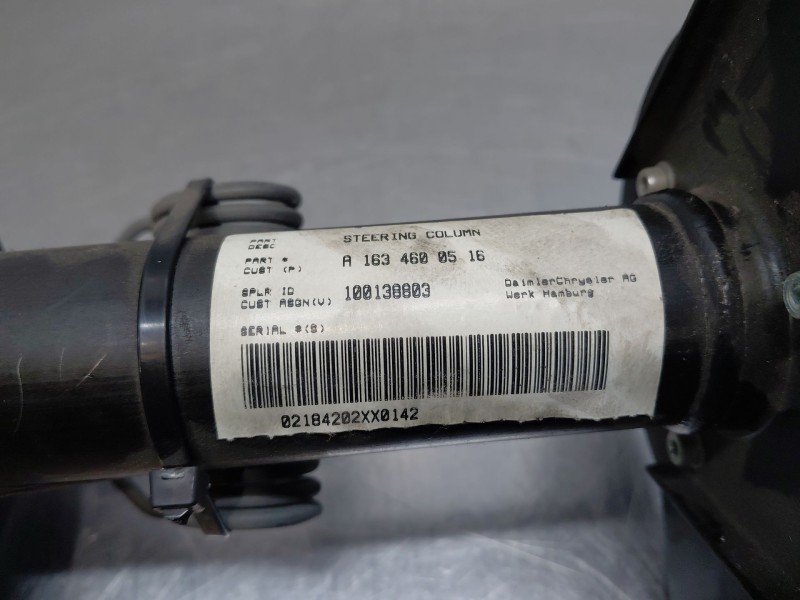 Recambio de columna direccion para mercedes-benz clase m (w163) ml 400 cdi (163.128) referencia OEM IAM A1634600516  