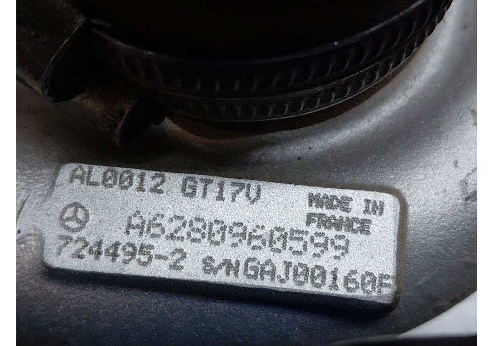 Recambio de turbocompresor para mercedes-benz clase m (w163) ml 400 cdi (163.128) referencia OEM IAM A6280960599  