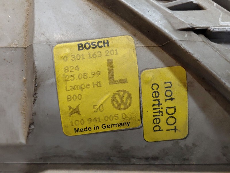 Recambio de faro izquierdo para volkswagen new beetle (9c1, 1c1) 1.9 tdi referencia OEM IAM 1C0941029K 1C0941005D 