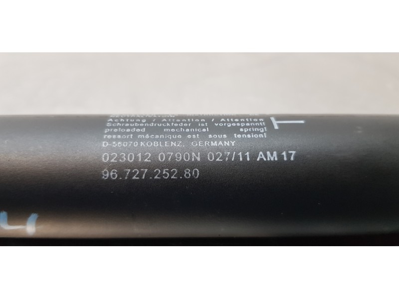 Recambio de amortiguadores maletero / porton para peugeot 308 cc (2009) sport referencia OEM IAM 9672725280   Recambio de amortiguadores maletero / porton para peugeot 308 cc (2009) sport referencia OEM IAM 9672725280