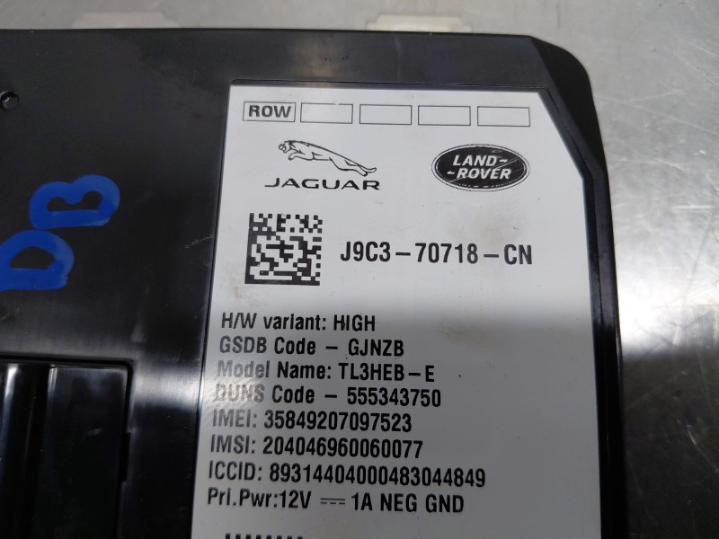 Recambio de modulo electronico para jaguar e-pace (x540) 2.0 d150 awd referencia OEM IAM J9C370718CN  
