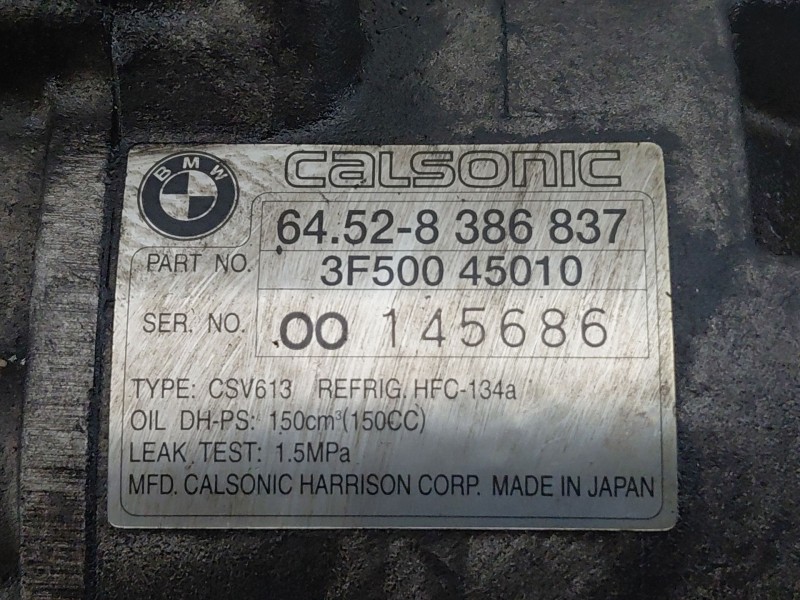 Recambio de compresor aire acondicionado para bmw 3 coupé (e46) 318 ci referencia OEM IAM 64528386837  