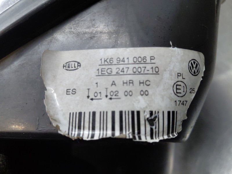 Recambio de faro derecho para volkswagen golf v (1k1) 1.6 referencia OEM IAM 1K6941006P  
