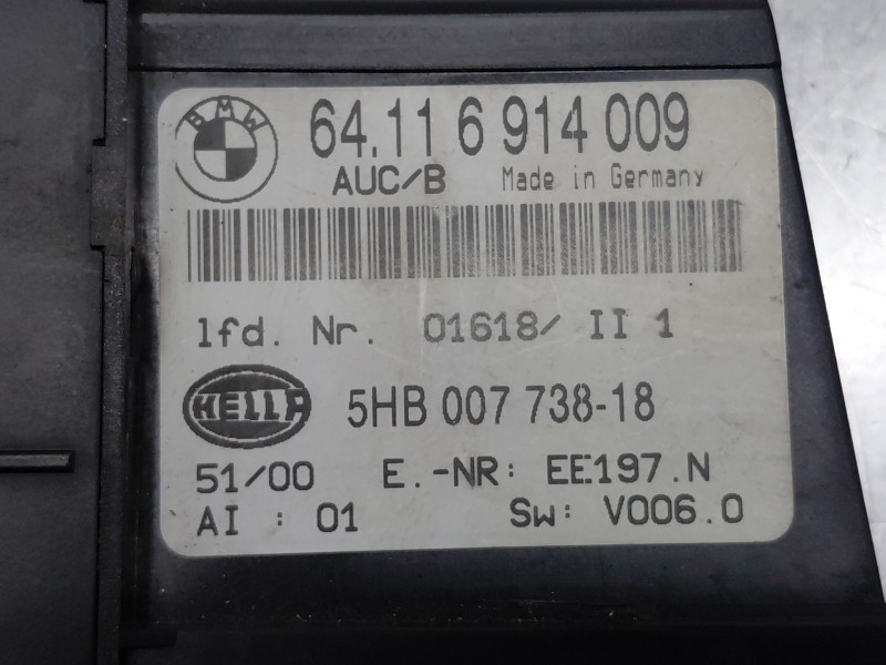 Recambio de mando climatizador para bmw 3 coupé (e46) 318 ci referencia OEM IAM 64116914009  