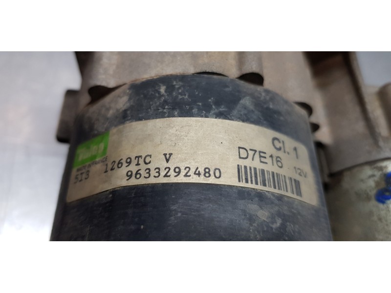 Recambio de motor arranque para citroen c3 1.4 collection referencia OEM IAM 9633292480  