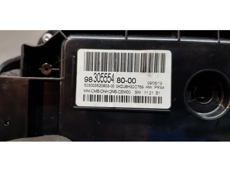 Recambio de cuadro instrumentos para peugeot 3008 style referencia OEM IAM 9830555480   Recambio de cuadro instrumentos para peugeot 3008 style referencia OEM IAM 9830555480
