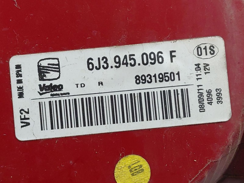 Recambio de piloto trasero derecho para seat ibiza iv (6j5, 6p1) 1.6 tdi referencia OEM IAM   