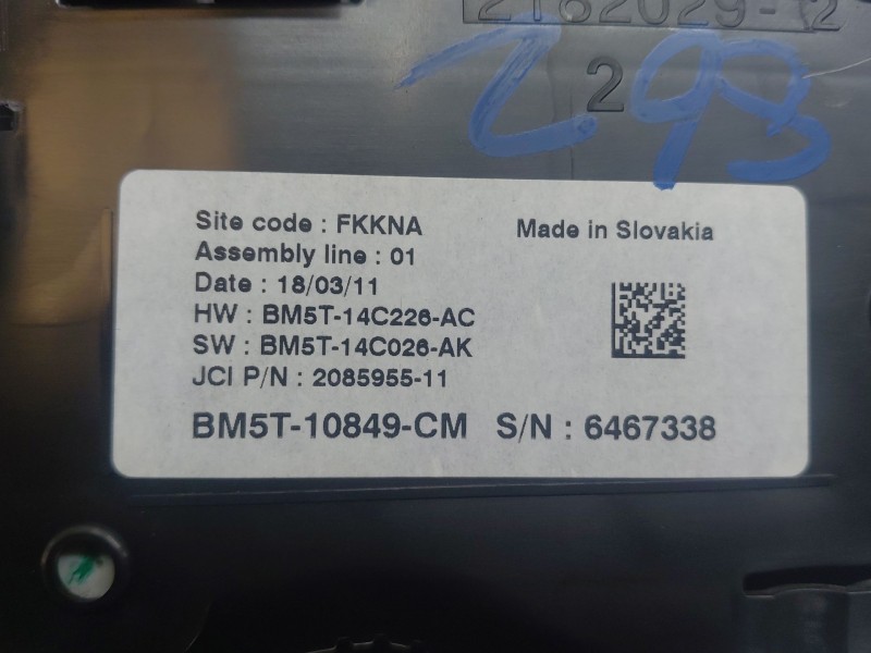 Recambio de cuadro instrumentos para ford focus iii 1.6 tdci referencia OEM IAM 1879756 BM5T10849CM 