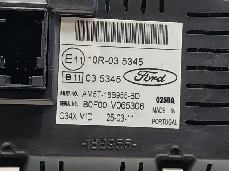Recambio de pantalla multifuncion para ford focus iii 1.6 tdci referencia OEM IAM 1940785 AM5T18B955BD 